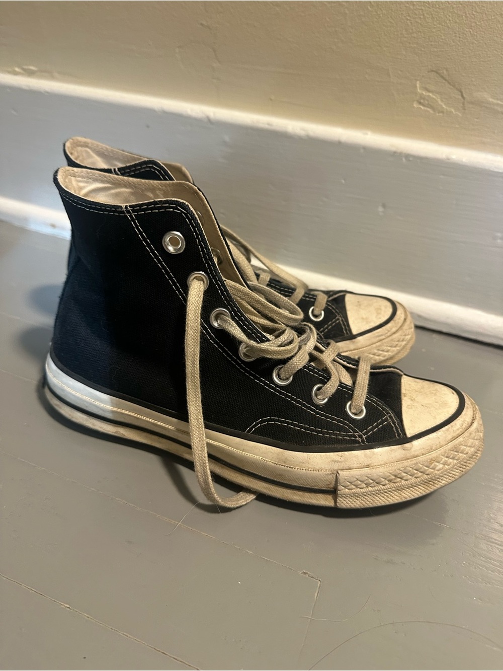 Converse Chuck 70 High Tops, Black, Womens 7.5